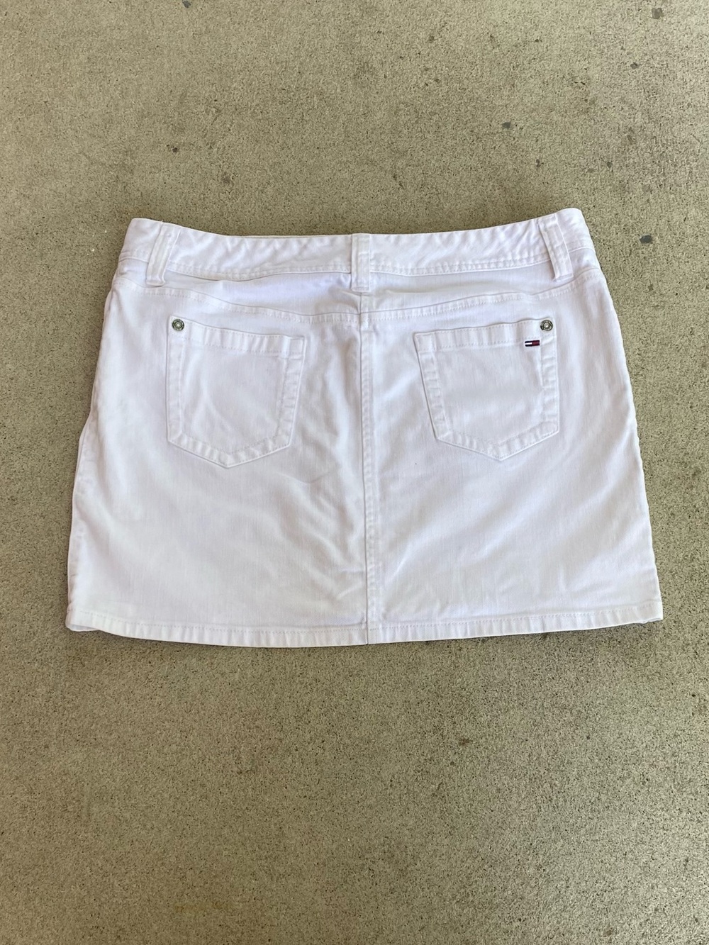 White Preppy Tommy Hilfiger Skirt